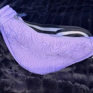 Skinnydip London purple Croissant Sling Crossbody Embroidered